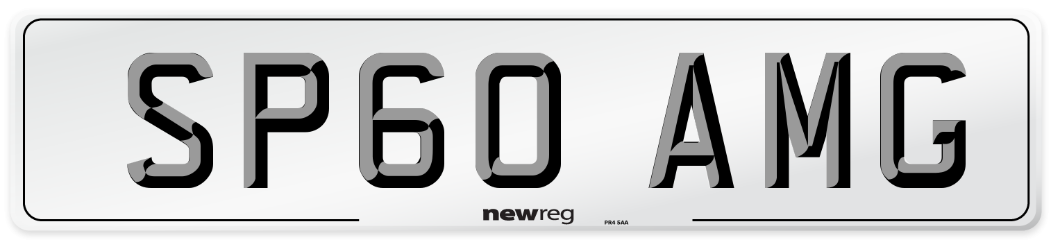 SP60 AMG Number Plate from New Reg
